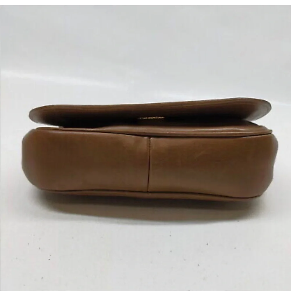 Chanel Brown‎ Satin Vintage CC Flap Bag crossbody leather purse